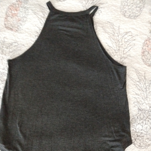 Pure Barre tank top, grey and gold, Small - Picture 3 of 4